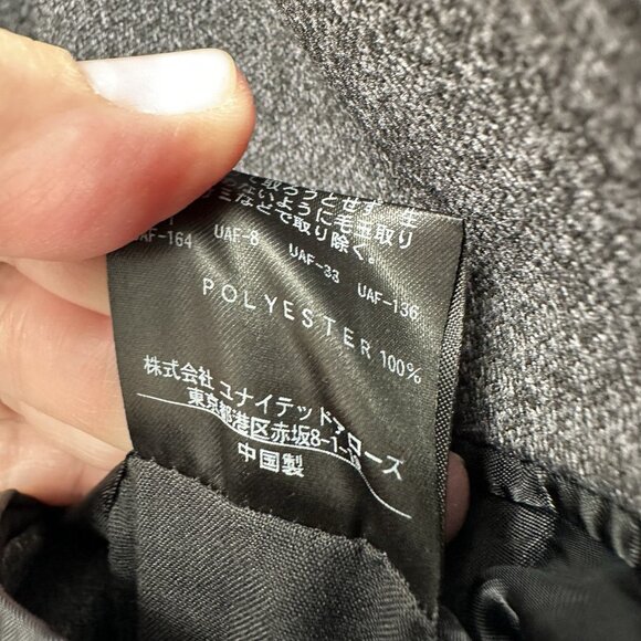 BEAUTY & YOUTH UNITED ARROWS jacket blazer sport coat polyester knit gray M - Picture 8 of 8